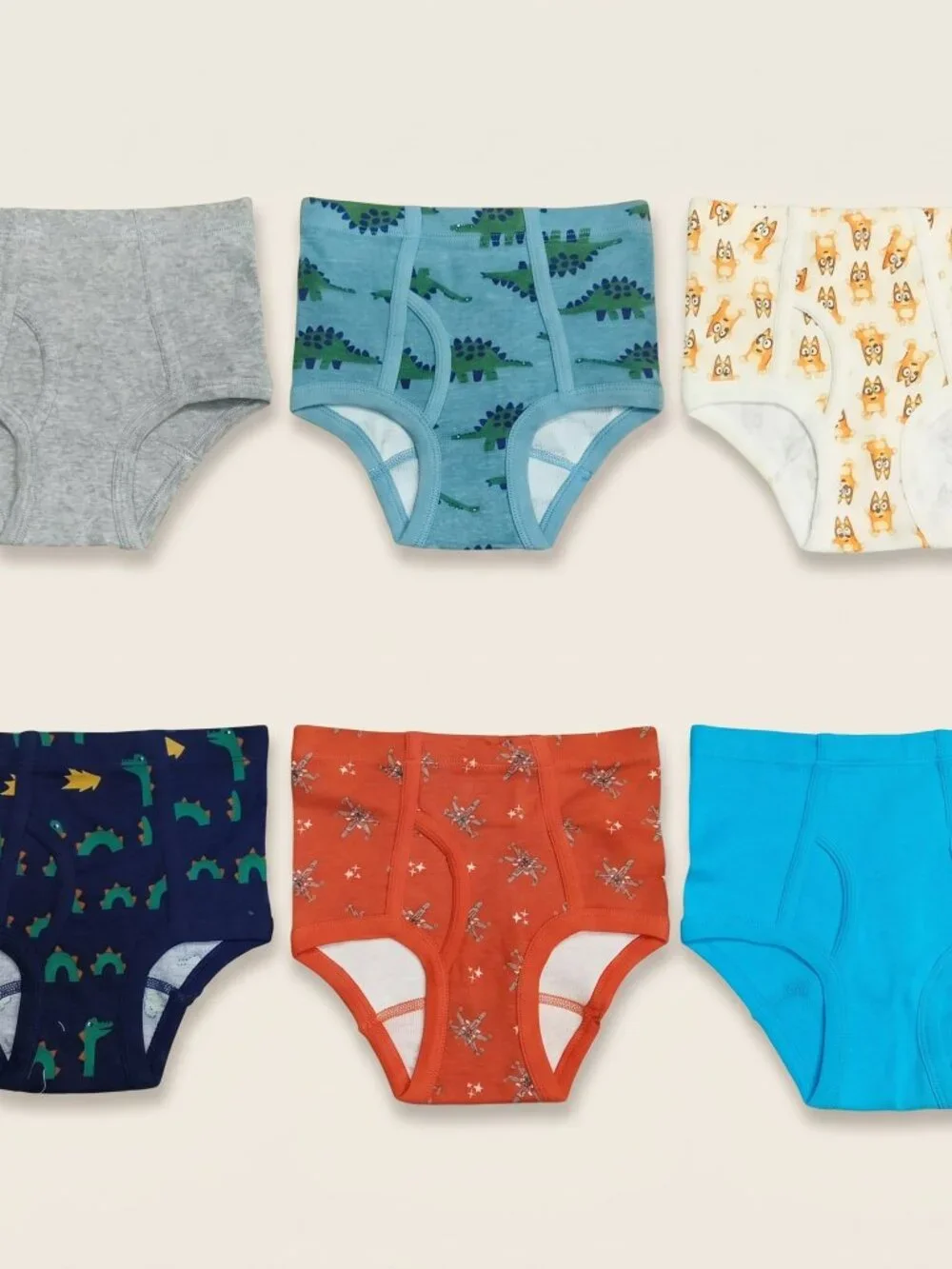 Sports 2 - Size S - Boys Bluey Dinosaur Briefs Underwear Cotton Comfort